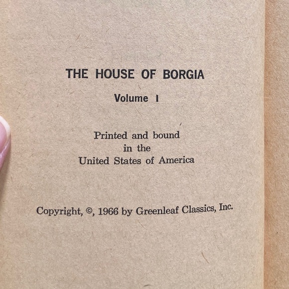 1966 The House of Borgia Vol I Marcus Van Heller Fiction Erotica Italian History - Picture 8 of 9